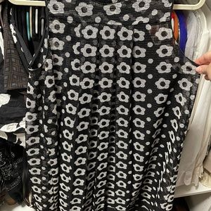 Anthropologie SB black and white floral dress